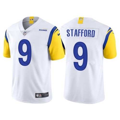 Nike Rams 9 Matthew Stafford White Vapor Untouchable Limited Jersey Dzhi
